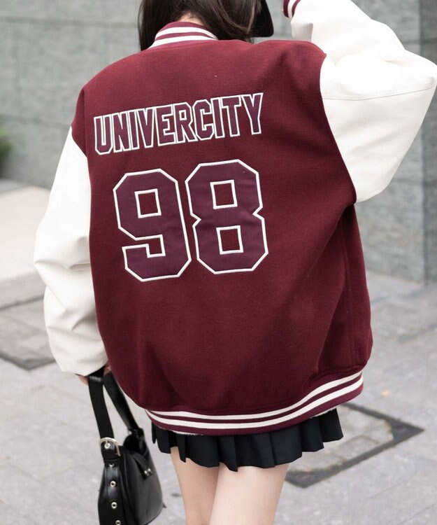 WEGO バックナンバリングビッグスタジャン ワイン