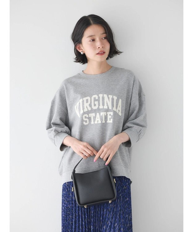 AMERICAN HOLIC ミニ裏毛ロゴスウェット2 Light Gray Mixture