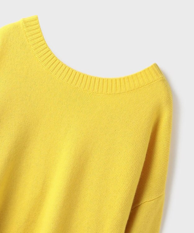 GRACE CONTINENTAL 前後2WAYニットカーディガン イエロー