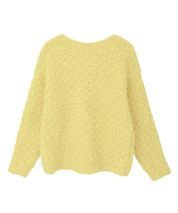YECCA VECCA フェザーモールニット Yellow