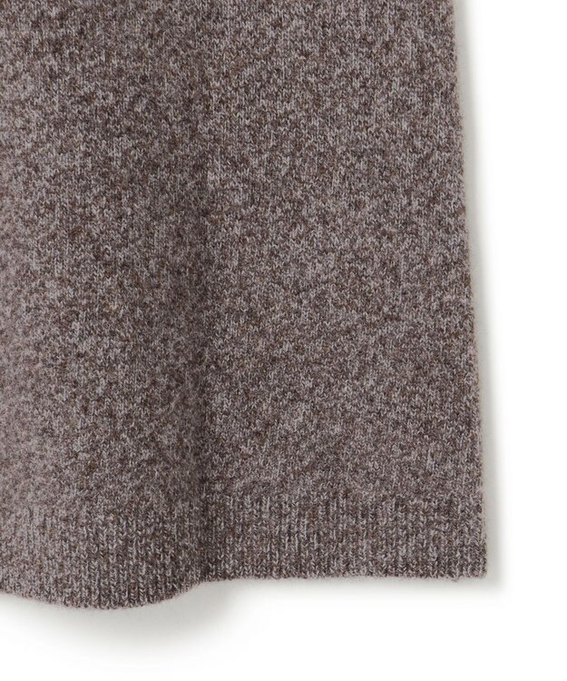 23区 メリノシネ ニット ワンピース ダークブラウン系