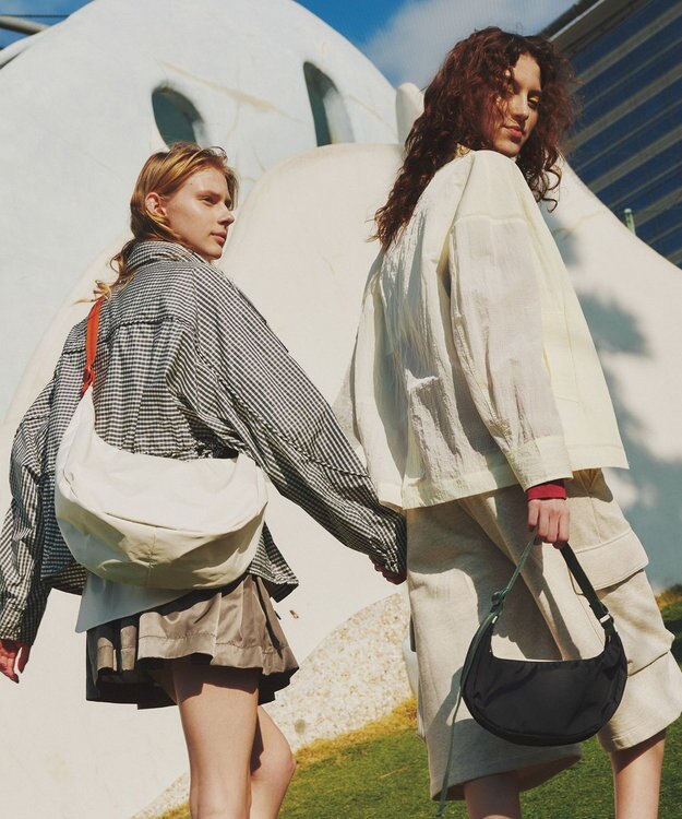 LeSportsac LG HAMMOCK ADJ BAG/メレンゲ/マンダリンウェビング メレンゲ/マンダリンウェビング