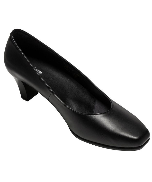 ASICS WALKING ペダラウォーキングシューズ 2E ヒール高5.0cm ブラック系