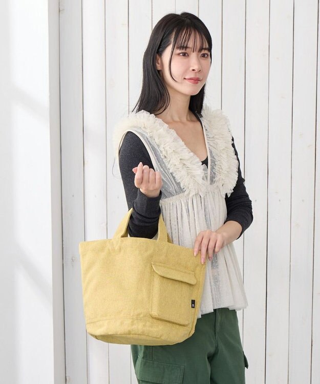 ROOTOTE 1017【ボトルホルダー付き】SN.デリ.リサイクルコットン-D 02：カスタード