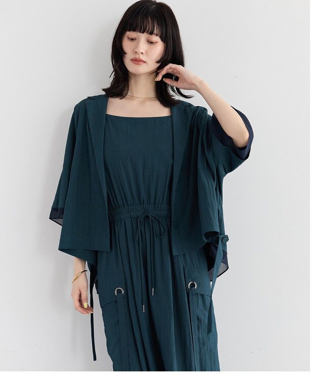 YECCA VECCA 【UVカット/遮熱/接触冷感】COOL袖シアージャケット Charcoal Gray
