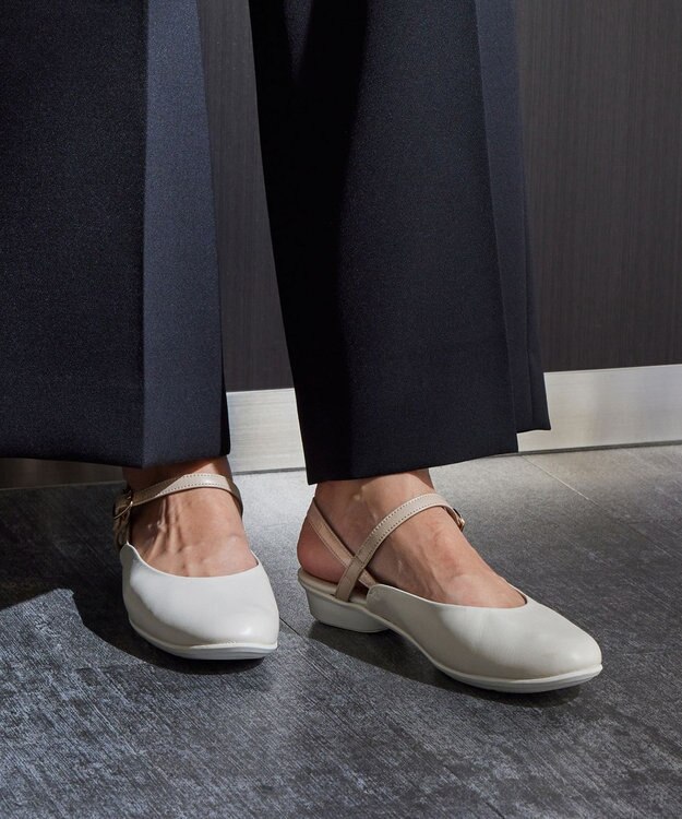 ASICS WALKING ペダラ レディース 3E 2.0cmヒール ブラウン系