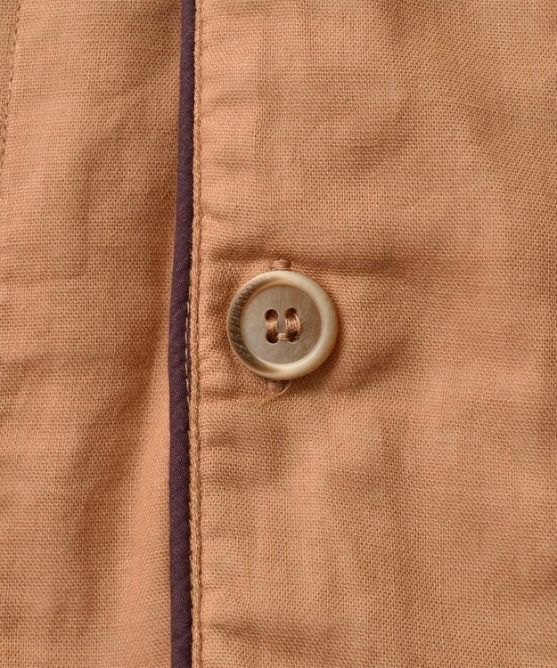 京和晒綿紗 【紗栄子さん愛用パジャマの色違い/UNISEX】ガーゼパジャマ 2重合わせ 柿渋 柿渋染め