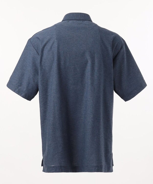 JOSEPH ABBOUD MOUNTAIN 【SPACE】OGスラブプレーティング天竺 ポロシャツ ブルー系