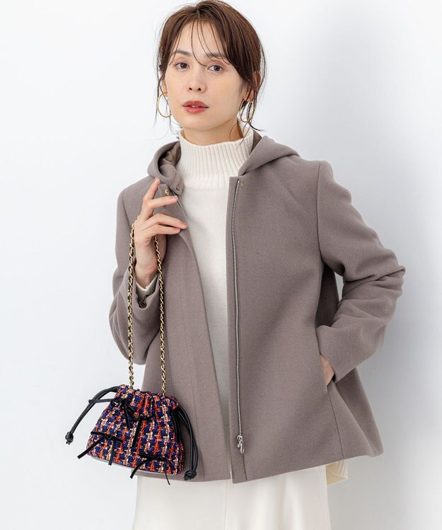 組曲 ツイードMINIドロスト バッグ ネイビー系7