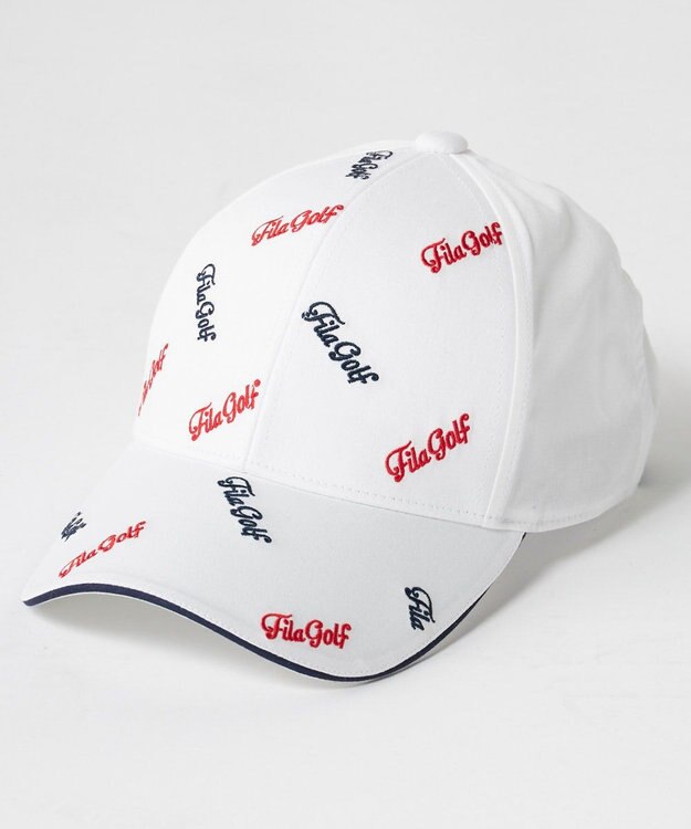 FILA GOLF／marie claire 【FILA GOLF】飛び柄刺繍キャップ ホワイト