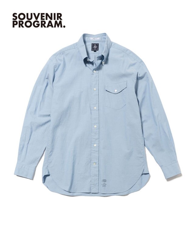 J.PRESS MEN 【J.PRESS ORIGINALS】【UNISEX】Cotton Dangary Shirt / B.D. / Baggy-Fit サックスブルー系