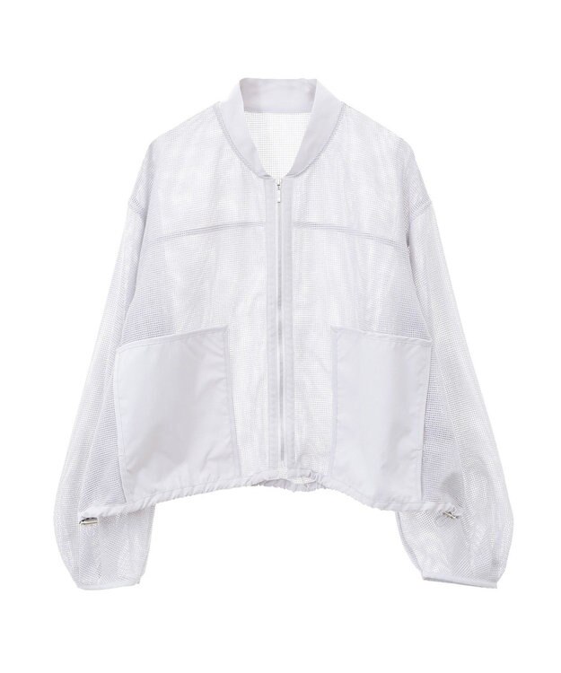 earth music&ecology メッシュブルゾン Gray