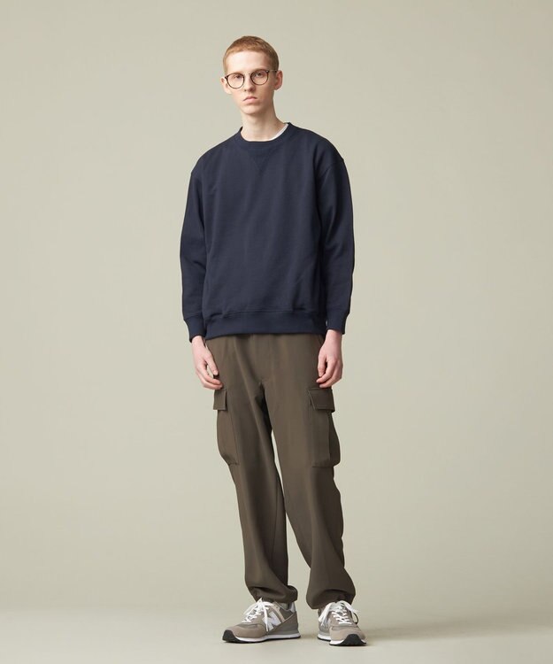 J.PRESS YORK STREET 【UNISEX】ジャージライクツイル カーゴパンツ カーキ系
