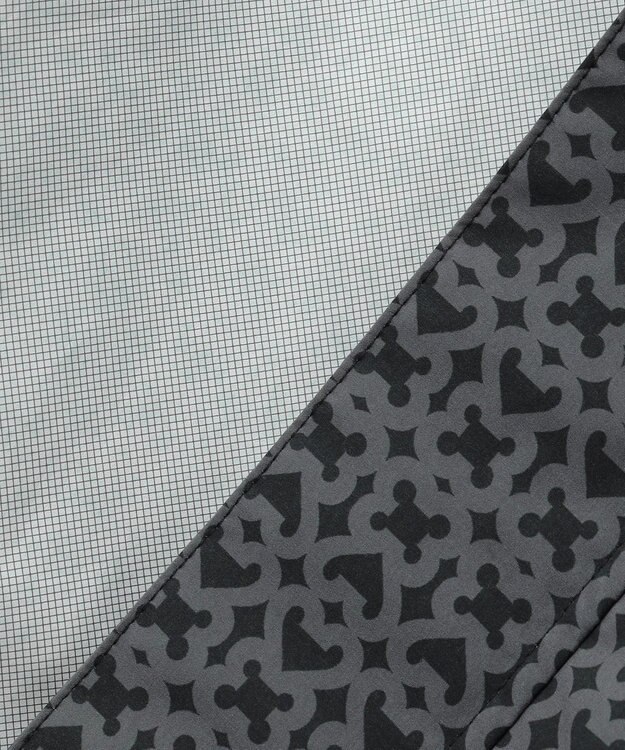 23区GOLF 【MEN】モノグラム レインブルゾン 2WAYストレッチ 透湿防水 防風 撥水 ポケッタブル ブラック系5