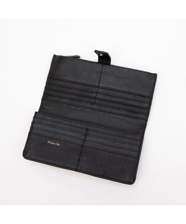 UNBILLION アトランタ ATLANTA / 牛革二つ折りカラーコンビ長財布 ブラック