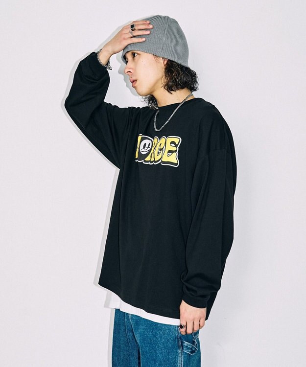 WEGO 【SETITEM】アクセ付きグラフィックロンT ブラックその他