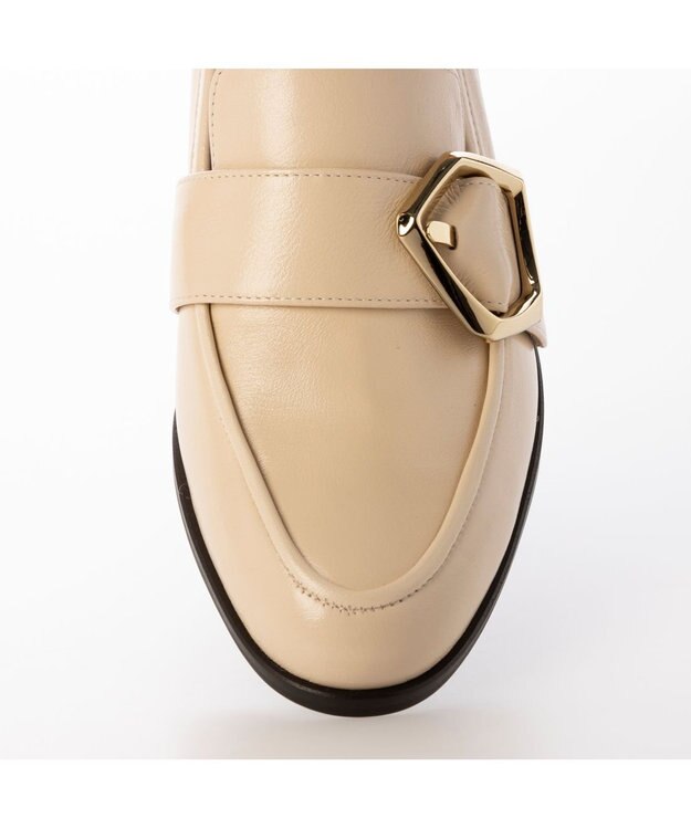 MODE ET JACOMO <MODE ET JACOMO>バックルヒールローファー ライトベージュ