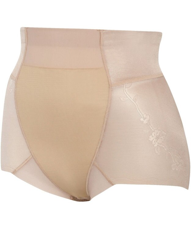 Wing ガードル 【ハミデンヌ】 ウエストのハミ肉すっきりカバー ショート丈 KQ2585 ウイング／ワコール シナモンブラウン