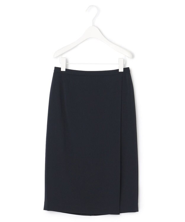 ICB  【新色追加・防シワ・速乾・洗える】Fied ラップ風スカート ネイビー系