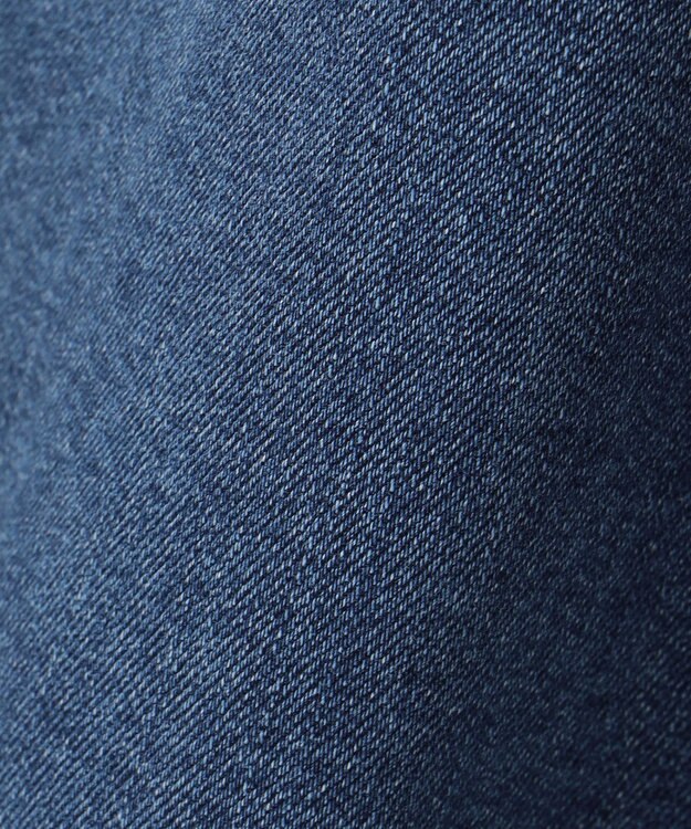 組曲 【ストレッチ】ミッドデニム フレアスカート ユーズドブルー系