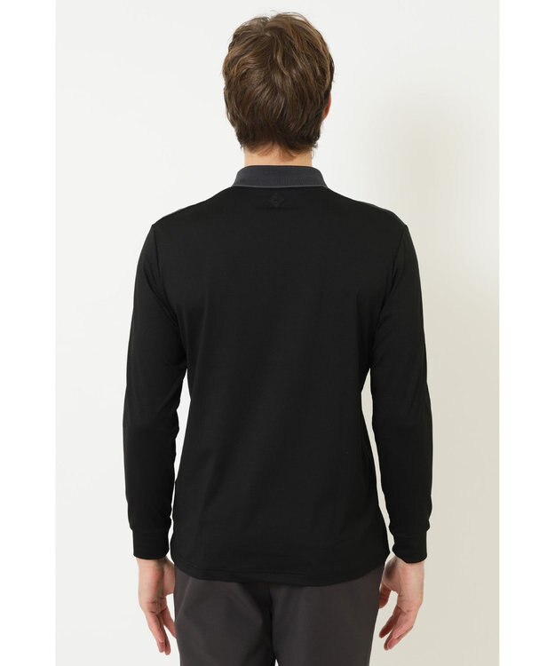 DAKS 【DAKS GOLF】カラーチップストレッチソフトTシャツ ブラック