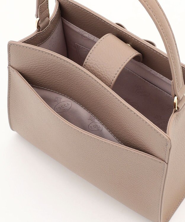 TOCCA 【大人百花掲載】T-MARGO LEATHER MINIBAG ミニバッグ ベージュ系