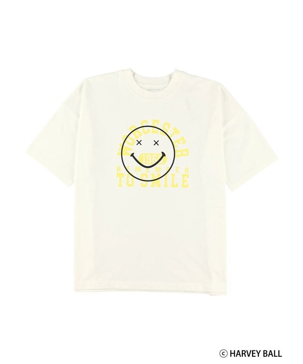 Green Parks Ｓｍｉｌｅｙ　Ｆａｃｅ／スマイルロゴＢｉｇＴシャツ White