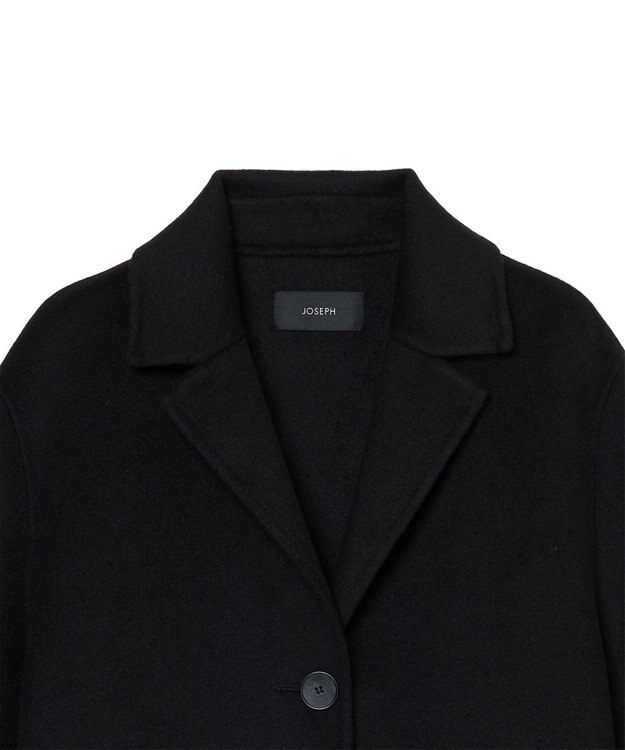 JOSEPH 【WEB＆OUTLET限定】ダブルフェイスウールキャッシュ シングルコート Black
