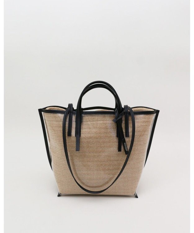 MORROW by thank 【軽量】CECILY OW 2way バッグ 1インナーSET ブラック X N.ラフィア