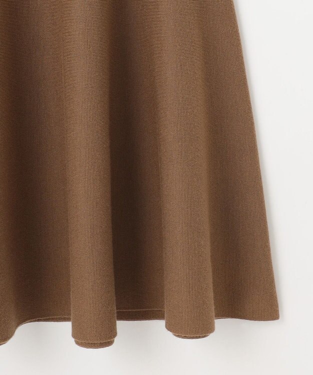 自由区 S 【カタログ掲載】ウールミラノニットフレア スカート モカ