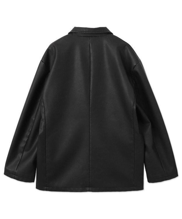 WEGO PUシングルテーラードジャケット ブラック