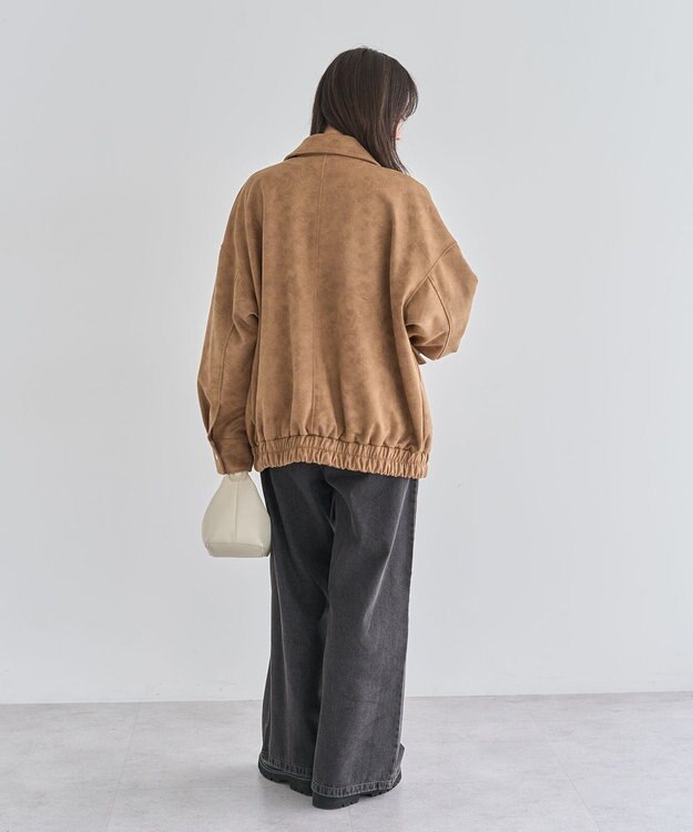 Green Parks ・ＥＬＥＮＣＡＲＥ　ＤＵＥ　スエードポンチブルゾン Camel