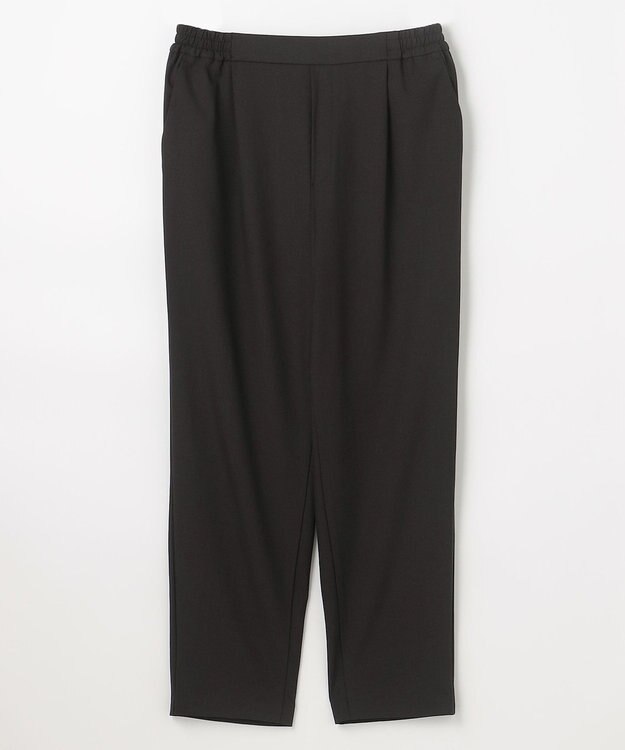 ANY 【6サイズ展開/ウエストゴム】イージーテーパードパンツ ブラック