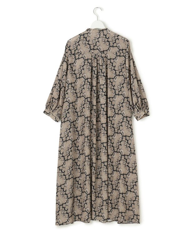 23区 S 【洗える】Ratti ヴィンテージペイズリープリント ワンピース モノトーンプリント
