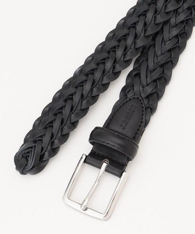 J.PRESS MEN 【WEB・一部店舗限定】レザーメッシュベルト ブラック系