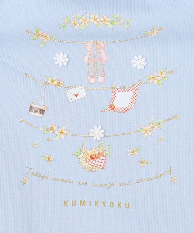 組曲 KIDS 【110-140㎝】 フルーティーブリーズTシャツ ブルー