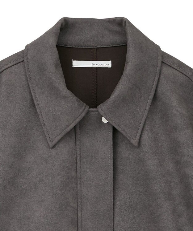 Green Parks ・ＥＬＥＮＣＡＲＥ　ＤＵＥ　スエードポンチブルゾン Charcoal Gray