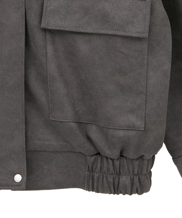 Green Parks ・ＥＬＥＮＣＡＲＥ　ＤＵＥ　スエードポンチブルゾン Charcoal Gray