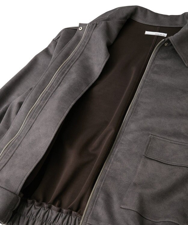 Green Parks ・ＥＬＥＮＣＡＲＥ　ＤＵＥ　スエードポンチブルゾン Charcoal Gray
