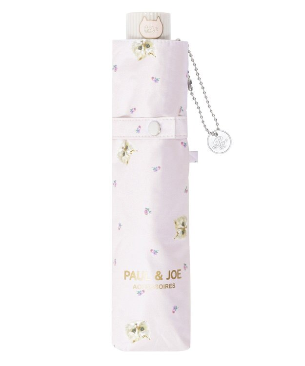 MOONBAT 【 遮光率100％/遮熱/UV/軽量】PAUL&JOE ACCESSOIRES(ポール&ジョー) 晴雨兼用日傘 ジプシー ネコ 折りたたみ傘 ライトパープル