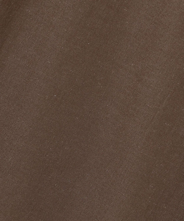 J.PRESS LADIES L 麻シェルドライ ワイド ストレート パンツ ダークブラウンシャンブレー系