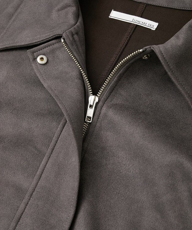 Green Parks ・ＥＬＥＮＣＡＲＥ　ＤＵＥ　スエードポンチブルゾン Charcoal Gray