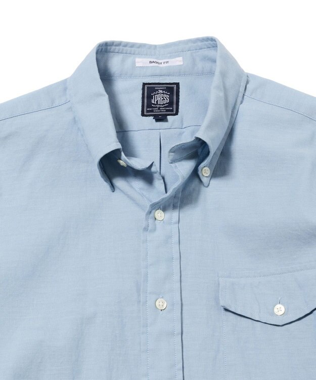 J.PRESS MEN 【J.PRESS ORIGINALS】【UNISEX】Cotton Dangary Shirt / B.D. / Baggy-Fit サックスブルー系