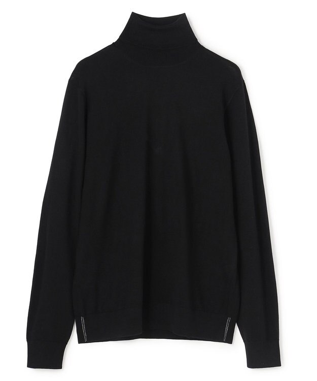 JOSEPH HOMME ウォッシャブルメリノ　タートルネックニット ブラック系