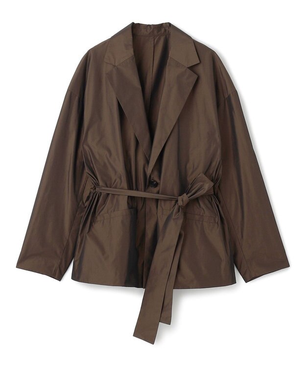 uncrave メモリータフタ ジャケット ブラウン