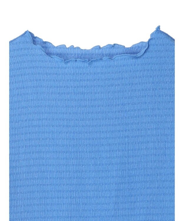 Green Parks ボートネックシャーリングカットプルオーバー Blue