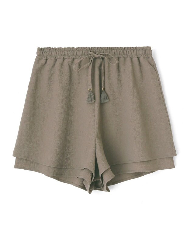 San-ai Resort（三愛水着楽園） 楊柳　ショートパンツ　M・L　【San-ai Resort（サンアイリゾート）】 カーキ