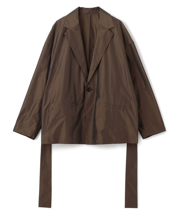 uncrave メモリータフタ ジャケット ブラウン