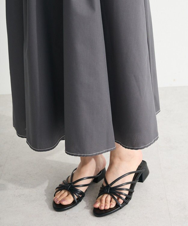 Green Parks ・ＥＬＥＮＣＡＲＥ　ＤＵＥ　スキッパーワンピース Charcoal Gray