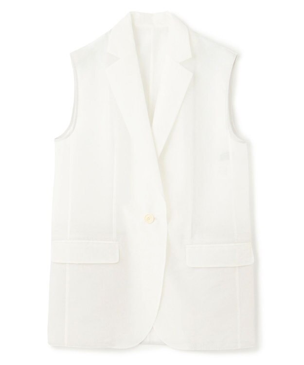 uncrave シアーオーガンジー テーラードジレ オフ